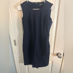 Tahari Dark Blue Mini Dress size 6 EUC